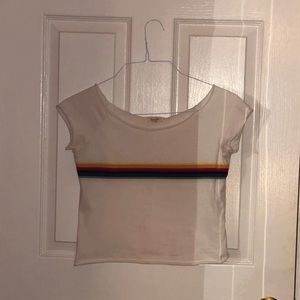 White off the shoulder tee from pacsun!